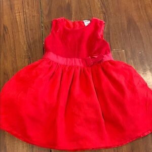 Red Sleeveless Kids Dress
